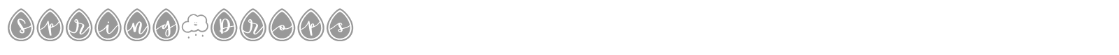 Spring Drops font preview